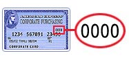 3 digit schematic on back of credit card after base card #